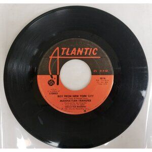 Record 45 RPM Vinyl Manhattan Transfer- Boy From New York City/ Confirmation